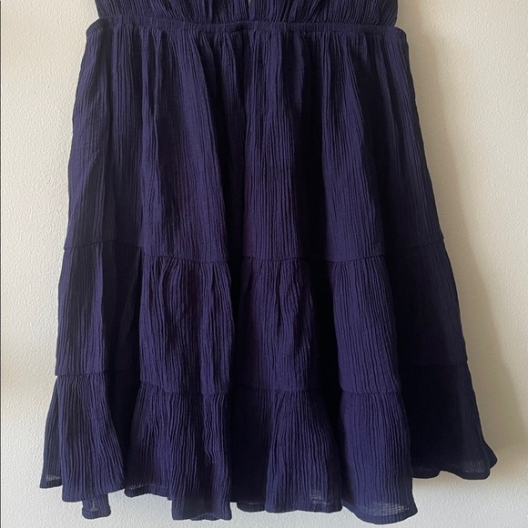 Cotton Candy LA Rich Navy Blue Textured Fabric dress - Picture 4 of 11